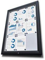 Showdown® Displays Schaukasten Premium schwarz 9x DIN...