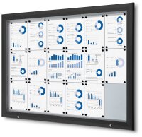 Showdown® Displays Schaukasten Premium schwarz 18x...