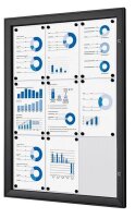 Showdown® Displays Schaukasten schwarz 9x DIN A4 74,1...