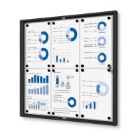 Showdown® Displays Schaukasten Economy schwarz 6x DIN...