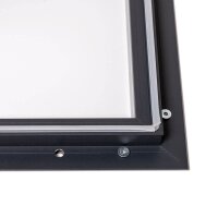 Showdown® Displays Schaukasten Premium grau 4x DIN A4 58,3 x 4,7 x 76,0 cm, 1 St.