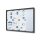 Showdown® Displays Schaukasten SLIM grau 8x DIN A4 90,6 x 5,0 x 64,1 cm, 1 St.