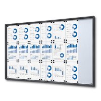 Showdown® Displays Schaukasten SLIM grau 21x DIN A4...