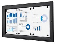 Showdown® Displays Schaukasten schwarz 3x DIN A4 74,1...