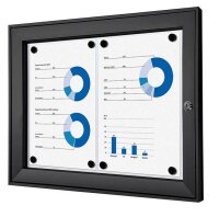 Showdown® Displays Schaukasten schwarz 2x DIN A4 52,1...