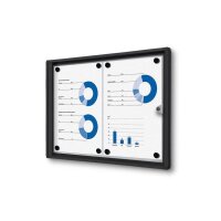 Showdown® Displays Schaukasten Economy schwarz 2x DIN...