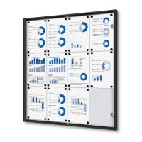 Showdown® Displays Schaukasten Economy schwarz 12x...