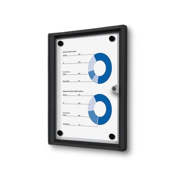 Showdown® Displays Schaukasten Economy schwarz 1x DIN A4 27,1 x 2,6 x 35,0 cm, 1 St.