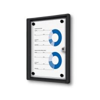 Showdown® Displays Schaukasten Economy schwarz 1x DIN...