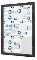 Showdown® Displays Schaukasten grau 9x DIN A4 74,1 x...