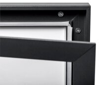 Showdown® Displays Schaukasten grau 9x DIN A4 74,1 x 2,3 x 100,4 cm, 1 St.