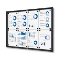 Showdown® Displays Schaukasten Economy schwarz 8x DIN...