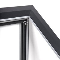 Showdown® Displays Schaukasten Premium grau 9x DIN A4 80,5 x 4,7 x 106,7 cm, 1 St.