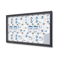 Showdown® Displays Schaukasten Premium grau 24x DIN...