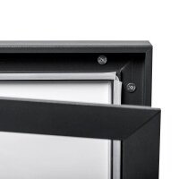 Showdown® Displays Schaukasten grau 12x DIN A4 96,1 x 2,3 x 100,4 cm, 1 St.