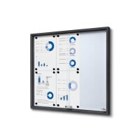 Showdown® Displays Schaukasten SLIM grau 6x DIN A4...