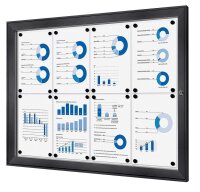 Showdown® Displays Schaukasten grau 8x DIN A4 96,1 x...