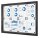 Showdown® Displays Schaukasten grau 8x DIN A4 96,1 x 2,3 x 69,6 cm, 1 St.