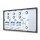 Showdown® Displays Schaukasten SLIM grau 10x DIN A4 112,6 x 5,0 x 64,1 cm, 1 St.