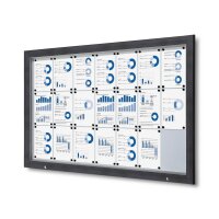 Showdown® Displays Schaukasten Premium grau 21x DIN...