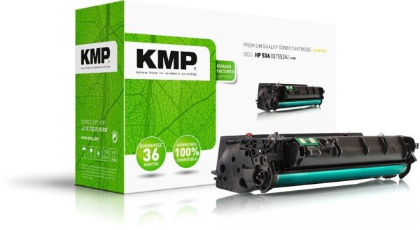 KMP H-T87  schwarz Toner kompatibel zu HP 53XXL (Q7553X)