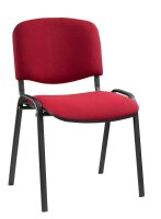 Nowy Styl Besucherstühle Iso ISO BLACK 1.3 C29 bordeaux Stoff, 4 St.