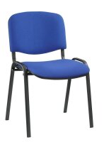 Nowy Styl Besucherstühle Iso ISO BLACK 1.3 C06 blau Stoff, 4 St.