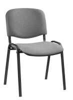 Nowy Styl Besucherstühle Iso ISO BLACK 1.3 C73 grau, gemustert Stoff, 4 St.