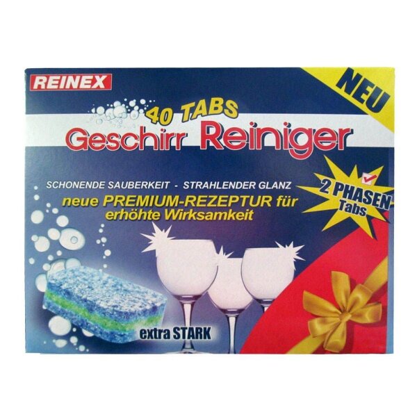 REINEX 2 in 1 Spülmaschinentabs, 40 St.