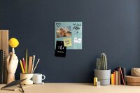 SIGEL Glas-Magnettafel artverum® 30,0 x 30,0 cm aquamarin
