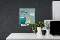SIGEL Glas-Magnettafel artverum® 30,0 x 30,0 cm aquamarin