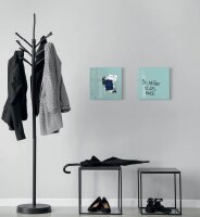 SIGEL Glas-Magnettafel artverum® 30,0 x 30,0 cm aquamarin