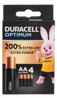 DURACELL Batterien Optimum Alkali-Mangan Mignon AA 1,5 V,...