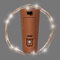 Idena Korken LED Lichterketten gold 90,0 cm, 2 St.