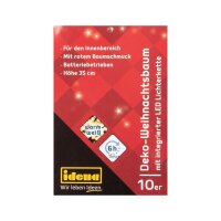 Idena Baum 10 LED Dekoleuchte rot, 1 St.