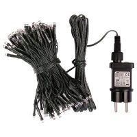 Idena 80er bunte LED Lichterkette grün 16,0 m, 1 St.