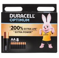 DURACELL Batterien Optimum Alkali-Mangan Mignon AA 1,5 V,...