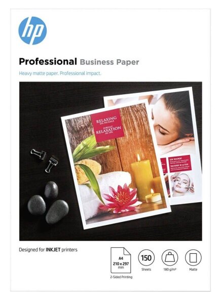 HP Fotopapier 7MV79A DIN A4 matt 180 g/qm 150 Blatt
