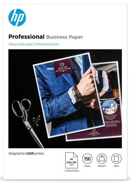 HP Fotopapier 7MV80A DIN A4 matt 200 g/qm 150 Blatt