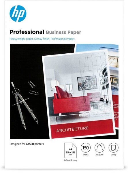 HP Fotopapier 7MV83A DIN A4 glänzend 200 g/qm 150 Blatt