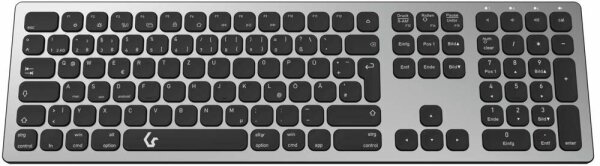 RaidSonic ICY BOX® KSK-8023BTRF Tastatur kabellos silber