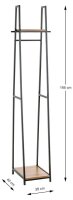 HAKU Möbel Kleiderständer 25993 eiche Metall 38,0, x 166,0 cm, 1 St.