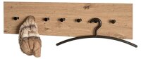 HAKU Möbel Wandgarderobe 37446 eiche Metall 7 Haken...