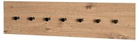 HAKU Möbel Wandgarderobe 37446 eiche Metall 7 Haken...
