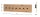 HAKU Möbel Wandgarderobe 37446 eiche Metall 7 Haken 89,0 x 20,0 cm, 1 St.