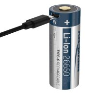 ANSMANN USB-Akku mit Ladekabel Li-Ion 26650 5100 mAh, 1 St.
