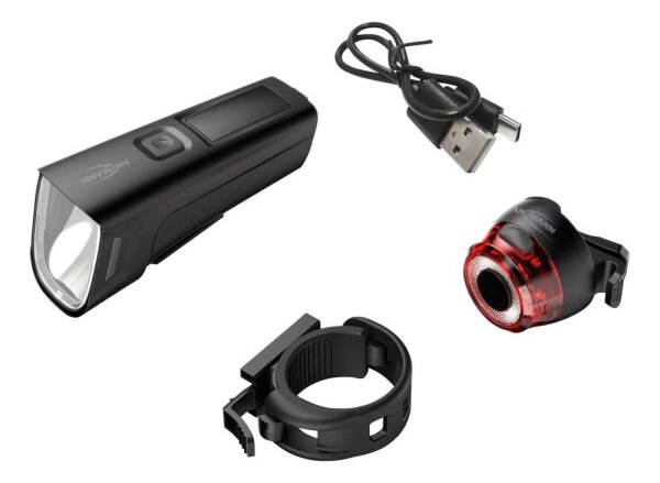 ANSMANN LED Fahrradbeleuchtung schwarz, 1 St.