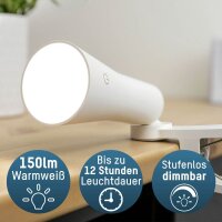 ANSMANN 3in1 LED Tischlampe weiß