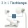 ANSMANN 3in1 LED Tischlampe weiß