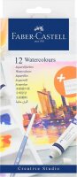 FABER-CASTELL Aquarellfarben farbsortiert 12 x 9,0 ml, 12...